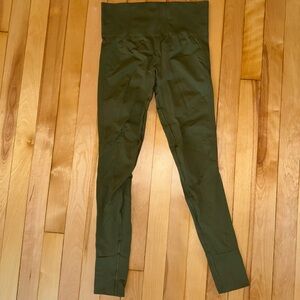 Halfdays Olive Green High-Waisted Leggings